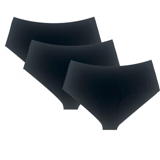 Imagem de 3 Calcinhas Feminina Corte a Fio Com Fundo De Algodão Selene