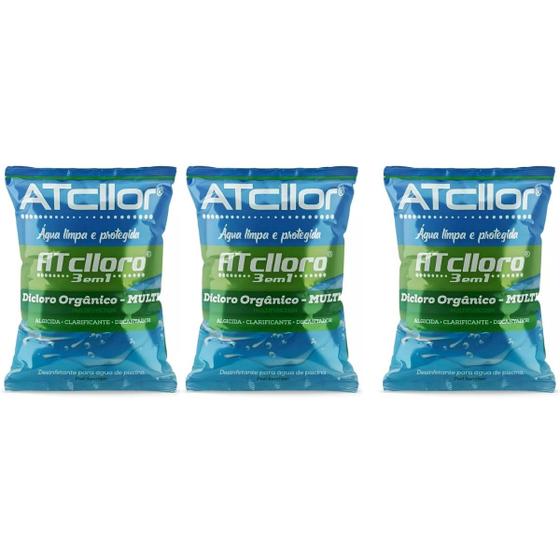 Imagem de 3 Cloro Granulado HCL Plus Dicloro Estabilizado Hidroall 1kg