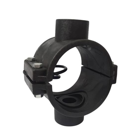 Imagem de 3 Colar de Tomada 100mm X 1"com Derivação Dupla 4 Parafusos