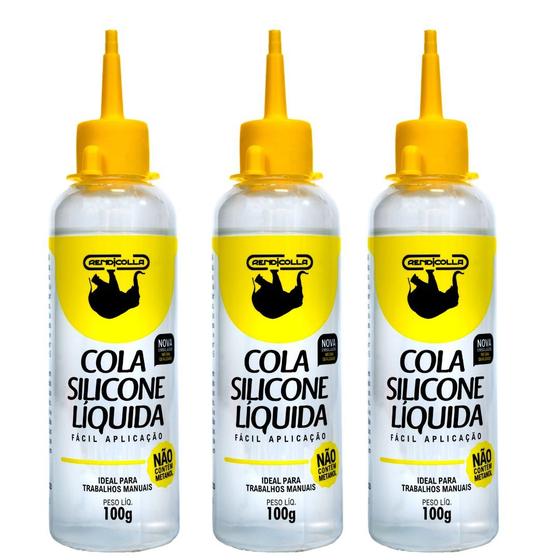Imagem de 3 Colas  de Silicone Rendicolla 100ML