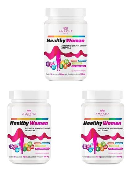 Imagem de 3 - Complexo Vitamínico P/ Mulher Healthy Woman Amakha Paris