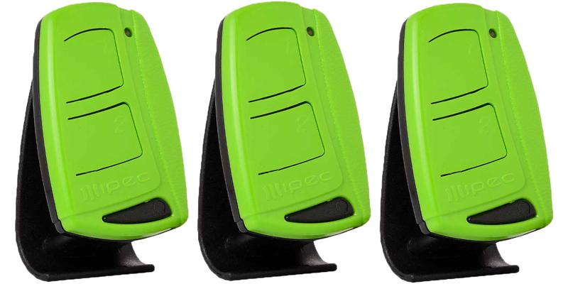 Imagem de 3 Controle Portão Eletrônico Alarme 433,92mhz Code Learn Tx Top Garen Ppa Rcg com Clip de Fixação Verde