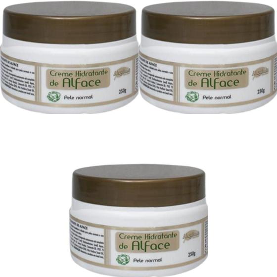 Imagem de 3 Creme Hidratante Alquimia De Alface Pote 250g