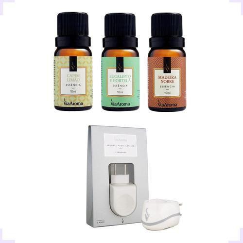 Imagem de 3 Essencias Natural 10Ml Top Aromatizar Ambiente +1 Difusor