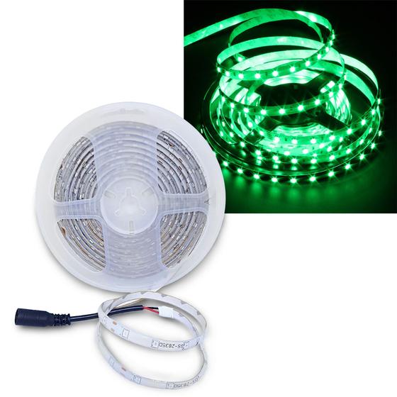 Imagem de 3 Fitas LED 3528 IP65 Silicone Uso Externo/Interno DC-12V Rolo 5m/300 Leds Cores AZ / VD / VM