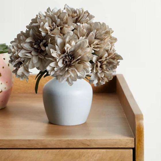 Imagem de 3 galhos flor Dhalia alta qualidade aparência natural flor artificial decoração casa ou escritório