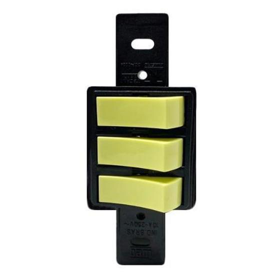 Imagem de 3 Interruptor Simples 10A 250V - WEG