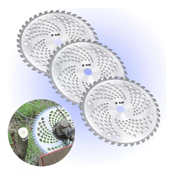 Imagem de 3 Lamina Disco 40 Dts Roçadeira Para Stihl Nakasaki Vulcan