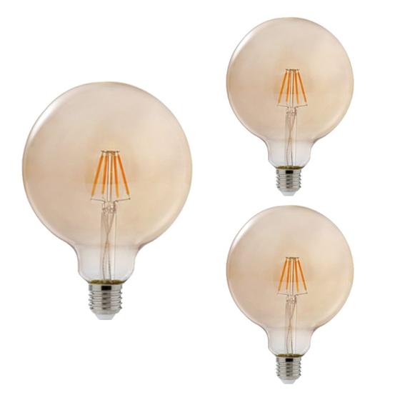 3 Lâmpada Retrô Filamento Led Globo G95 4w Bivolt Avant Menor preço em 3 Lâmpada Retrô Filamento Led Globo G95 4w Bivolt Avant