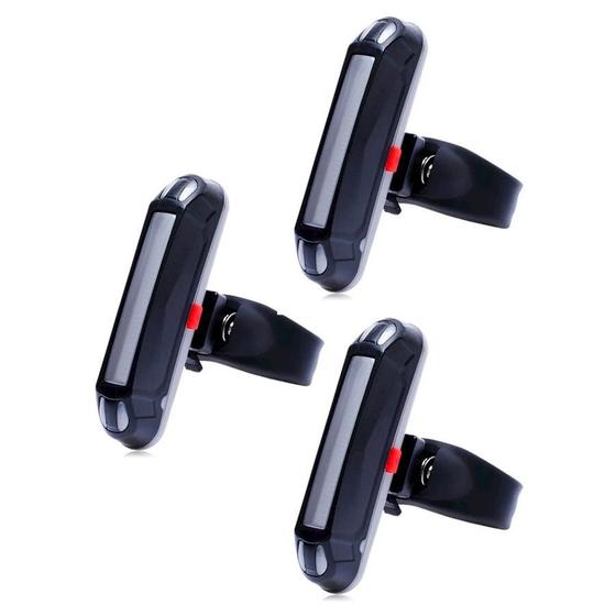 3 Lanterna Bike Sinalizador Traseiro Led Luz de Segurança Menor preço em 3 Lanterna Bike Sinalizador Traseiro Led Luz de Segurança