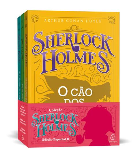 Imagem de 3 Livros Coleção Especial II Sherlock Holmes Mais Aventuras de S. Holmes O Cão dos Baskerville O Signo dos Quatro - Ciranda Cultural