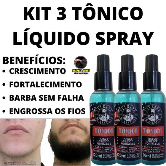 Imagem de 3 Loção Capilar Em Spray Para Crescimento Saudável Dos Fios!