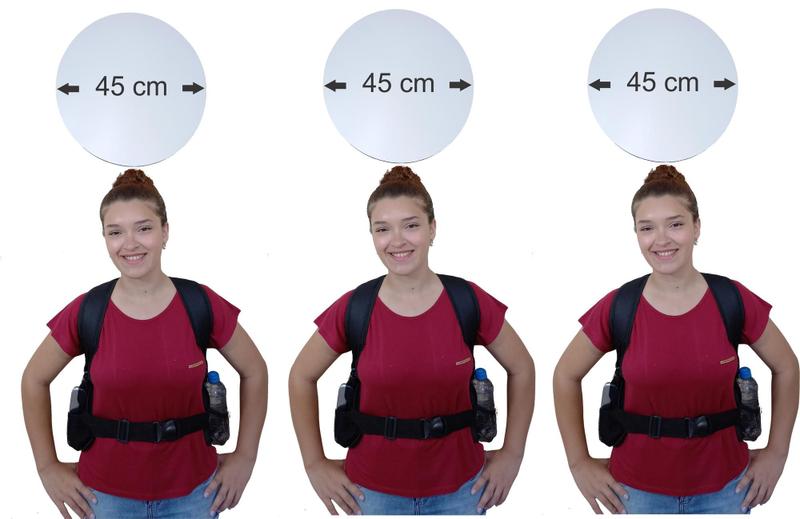 Imagem de 3 mochilas pirulito c/2 placas cada