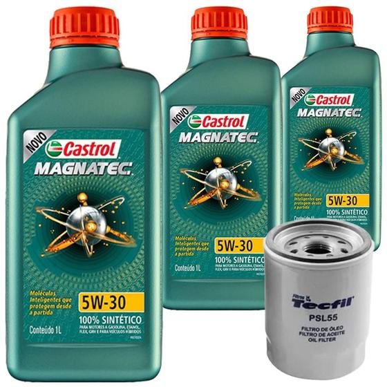 Imagem de 3 Óleo 5W30 Castrol e Filtro Idea 1.4 8V Flex 2006 a 2012