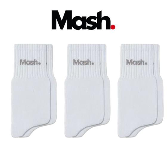 Imagem de 3 Pares De Meias Mash Masculina Cano Medio Em Cotton Algodão