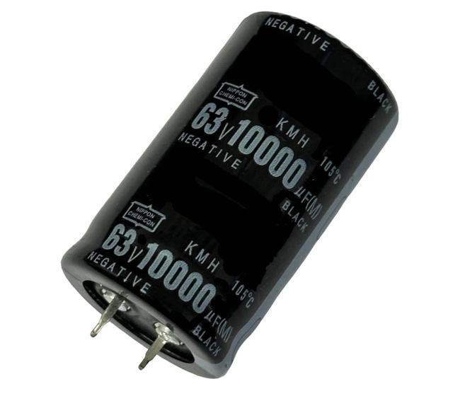 Imagem de 3 PÇS CAPACITOR ELETROLITICO 10000X63V - 10.000UF X 63V - 105º GRAUS