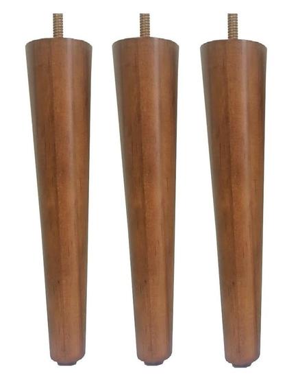 Imagem de 3 Pe Palito 35cm Marrom Claro Com Parafuso Central