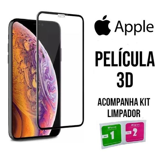 Imagem de 3 Películas De Vidro 3d Compativel com iPhone 11-13-13 Pro-xr-14-14promax
