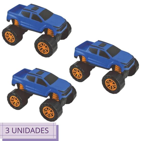 Imagem de 3 Pick up Azul Sara X Brinquedo Infantil Criança