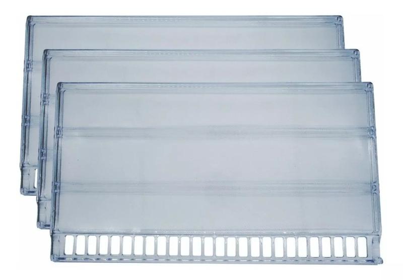 Imagem de 3 Prateleiras Acrílicas Refrigerador Continental Rdv45 Rdv48- 3 unidades