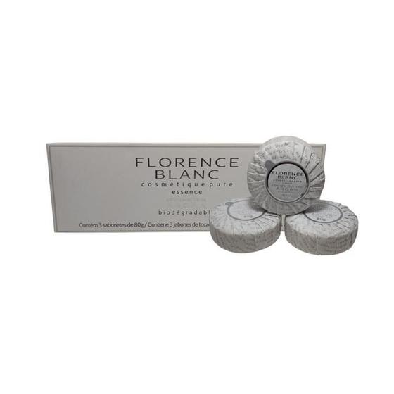 Imagem de 3 Sabonetes Perfumado 80g Argan Florence Kit para Presentear