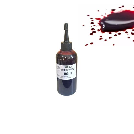 Imagem de 3 Sangue Líquido Cenográfico Falso Realista Não mancha 100ml