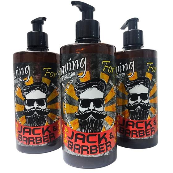 Imagem de 3 Shaving Gel De Barbear 500g Jack Barber Premium