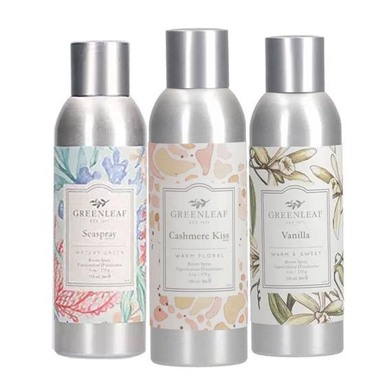3 sprays aromatizante greenleaf seaspray cashmere kiss e vanilla