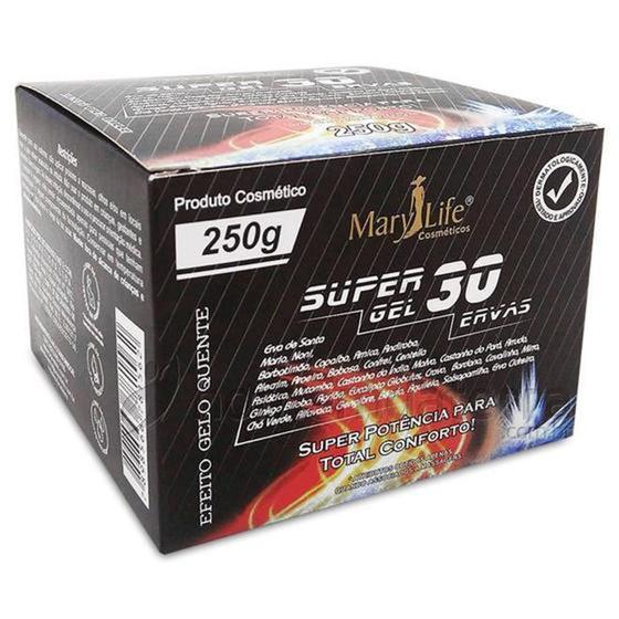 3 Super Gel 30 Ervas Mary Life Pote 250g - Atacado Menor preço em 3 Super Gel 30 Ervas Mary Life Pote 250g - Atacado