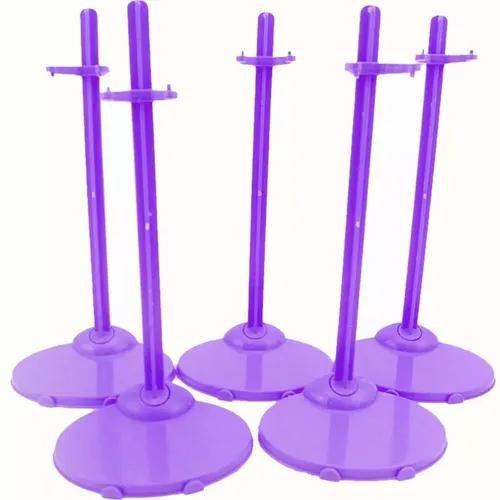 Imagem de 3 Suporte Roxo Para Boneca Barbie Susi  Pedest