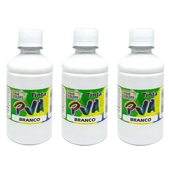 Imagem de 3 Tinta Pva Fosco 500ml 57101 Branco True E Colors 