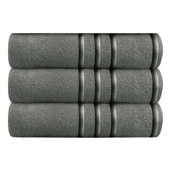 Imagem de 3 Toalhas de Banho Clássic - 8 Cores Diversas Macia Grossa