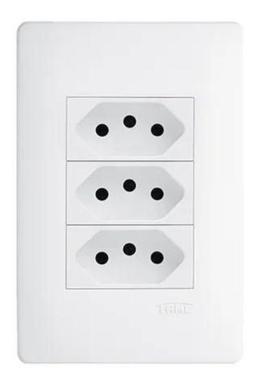 Imagem de 3 Tomadas 2P+T 10A linha Habitat  - Fame