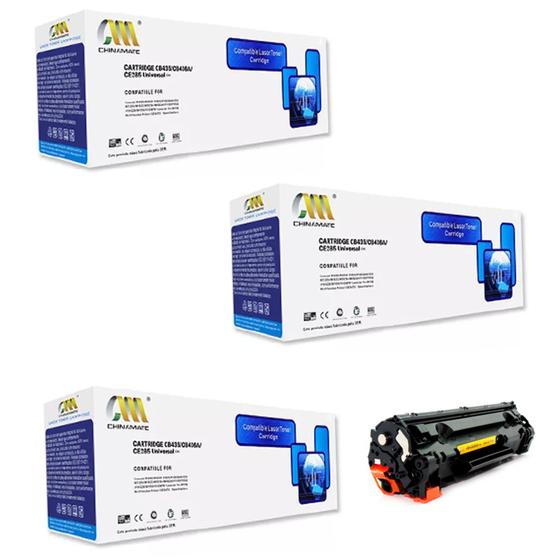 Imagem de 3 Toner 285 435a 436a 285a 278a Compatível Chinamate