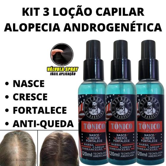 Imagem de 3 Tônico Capilar Contra Alopecia Androgenética