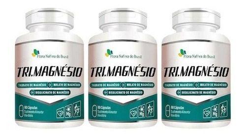 3 Tri Magnésio Quelato + Taurato + Malato De Magnésio 60cps Menor preço em 3 Tri Magnésio Quelato + Taurato + Malato De Magnésio 60cps