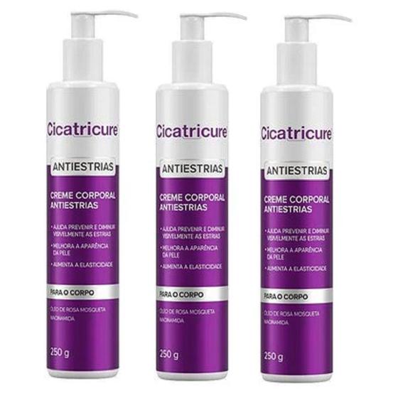 3 Un. Cicatricure Creme Corporal Genoma Lab Estrias Celulite 750gr ...
