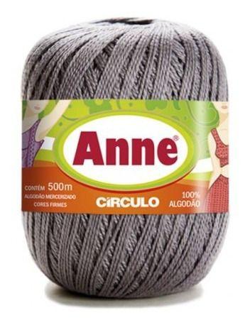 Imagem de 3 Unid Fio Anne 500m Linha Círculo Tricô Crochê Escolha Cor