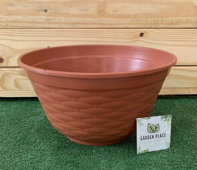 Imagem de 3 unidades de Vaso Cuia Plástico Para Plantas Cores Variadas Goyama