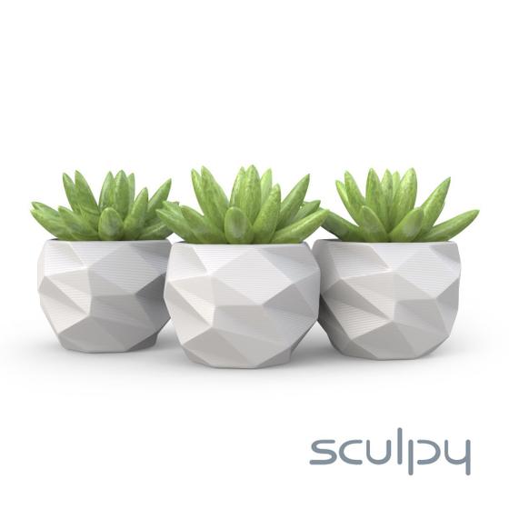 3 Vasos Cachepot Suculenta Ervas Flor Decora Mesh Mini PP58 Menor preço em 3 Vasos Cachepot Suculenta Ervas Flor Decora Mesh Mini PP58