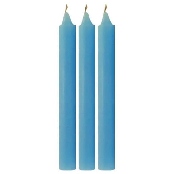 Imagem de 3 Velas Iemanjá Azul Vela Palito Azul Umbanda Candomblê