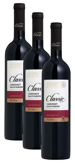 Imagem de 3 Vinho tinto seco Salton Classic Cabernet Sauvignon 750ml