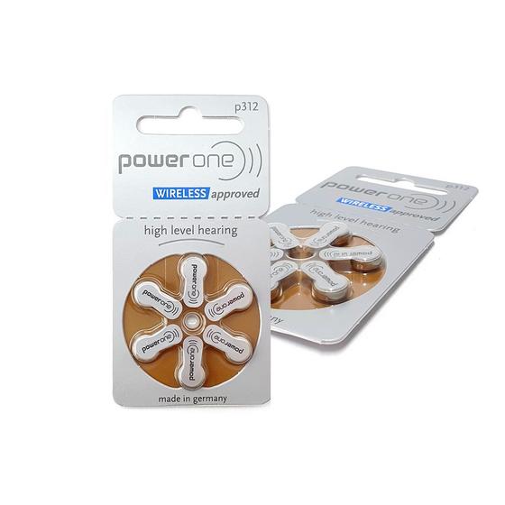 30 Baterias Pilhas Aparelho Auditivo Power One 312 Marrom Menor preço em 30 Baterias Pilhas Aparelho Auditivo Power One 312 Marrom