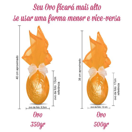 Imagem de 30 Embalagens para Ovo de Páscoa 350gr e 500gr em Tecido