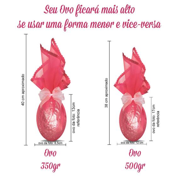 Imagem de 30 Embalagens para Ovo de Páscoa 350gr e 500gr em Tecido