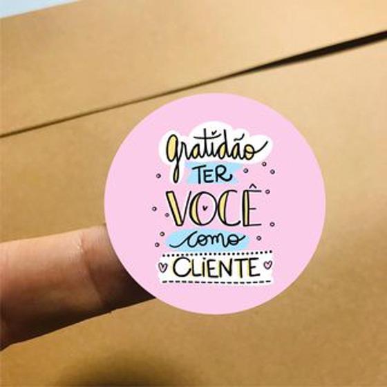 Etiqueta De Agradecimento Ao Cliente