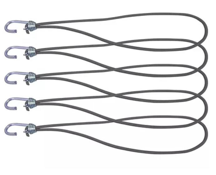 Imagem de 30 Gancho Extensor Elastico Corda Cinza Para Lona Caminhão