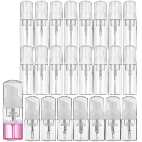 Imagem de 30 Garrafas Plásticas para Bomba de Espuma - Recarregáveis (30ml, 50ml, 60ml, 100ml) - Limpeza Facial