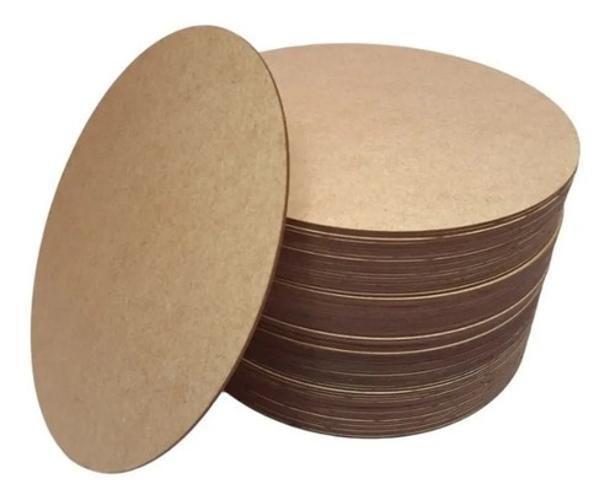 Imagem de 30 Sousplat Mdf Kit Oferta Suplas 20 Cm Oferta 6Mm - Cru