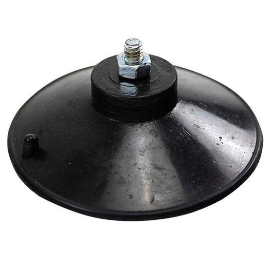 Imagem de 30 Ventosa De 90Mm (9 Cm) Em Pvc Preto Com Parafuso E Porca